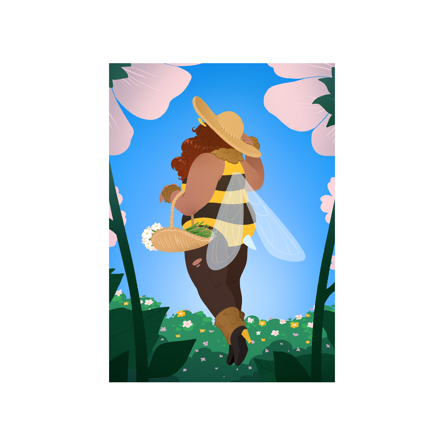 🐝 Bee Lady Print