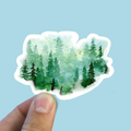 Watercolor Forest Vinyl Sticker