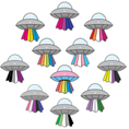 Load image into Gallery viewer, STICKER | Pride Spaceships
