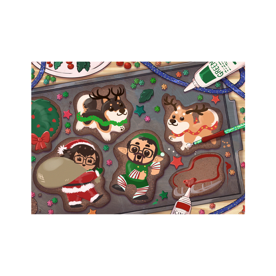 Narvaez Christmas Cookies Print