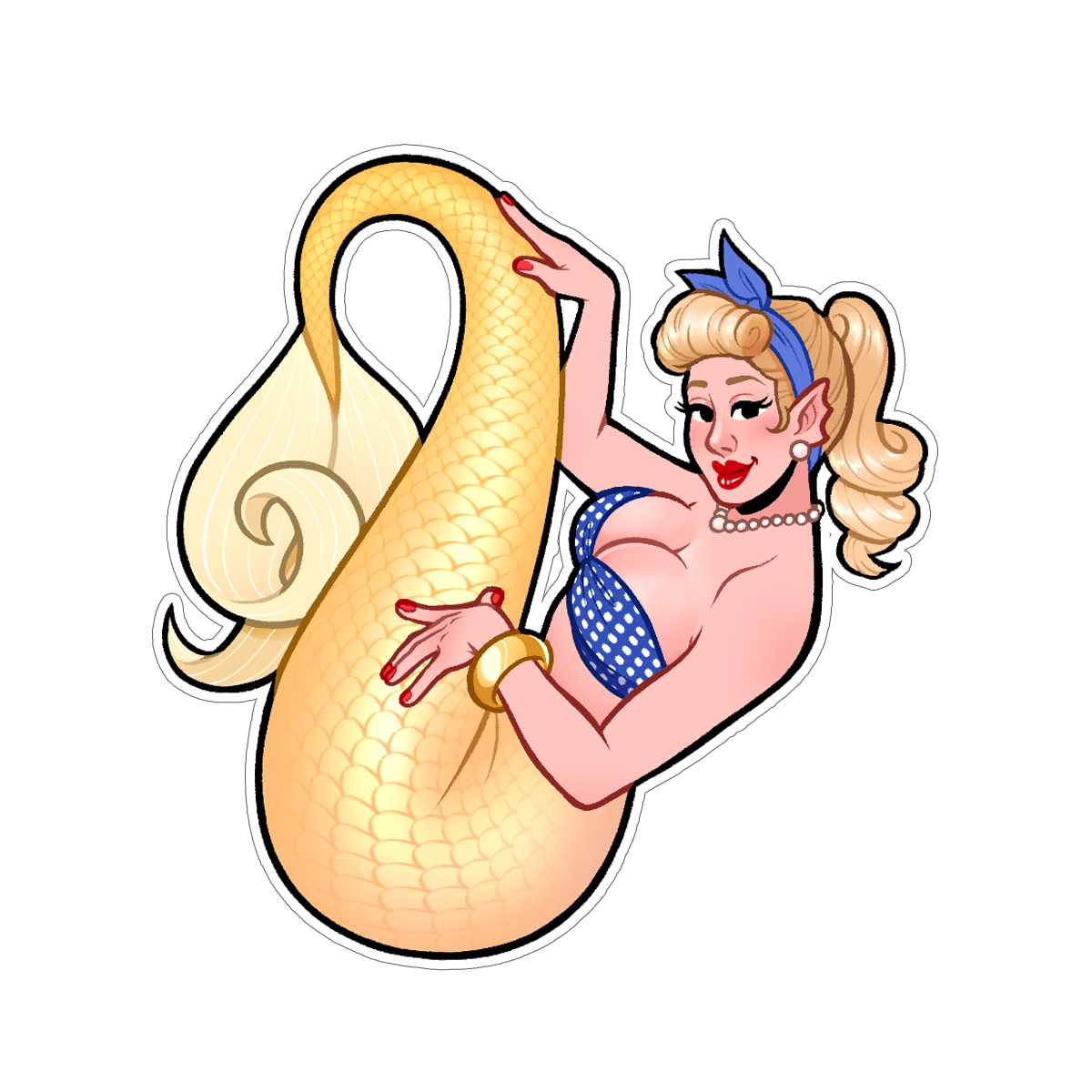 🐝 Pinup Mermaid Stickers