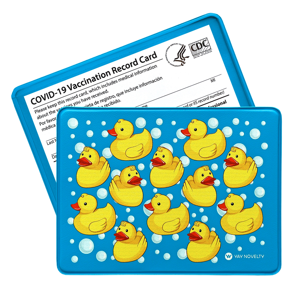 Rubber Duck Vaccination Card Holder / Protector