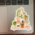 Plants on Triangle Shelf Sticker