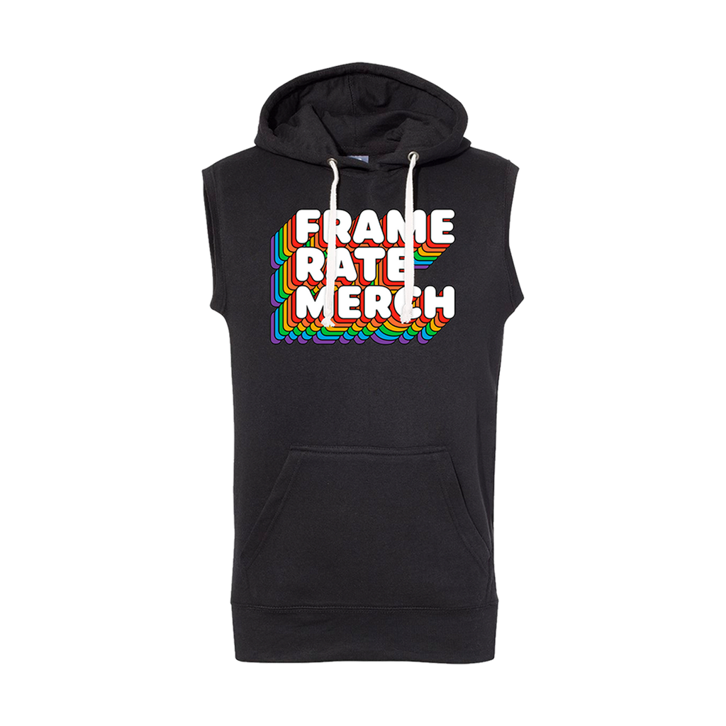 SLEEVELESS HOODIE | FRAMERATE RAINBOW [FINAL SALE]