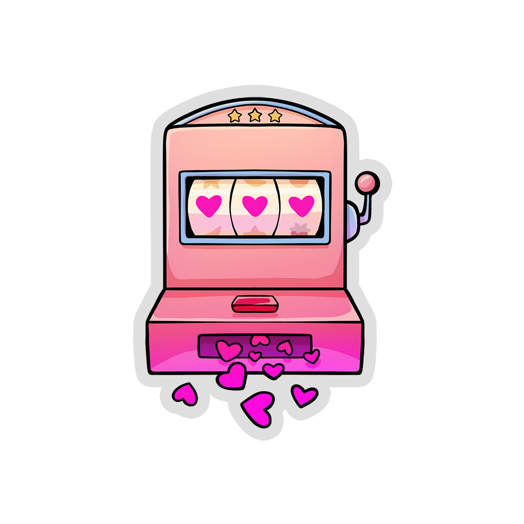 CLEAR STICKER | LOVE SLOT MACHINE [FINAL SALE]