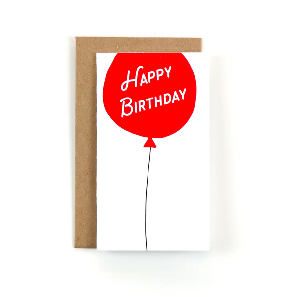 Birthday Balloon Mini Greeting Card