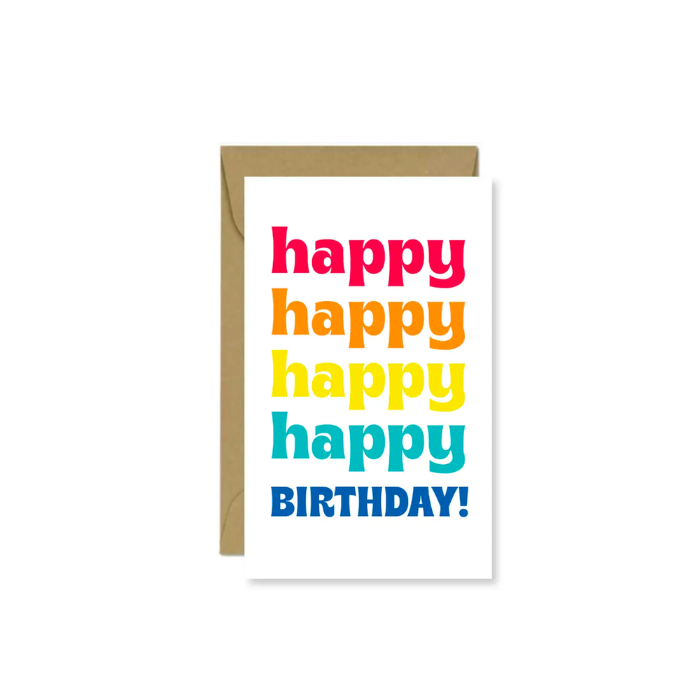 Happy Birthday Mini Greeting Card