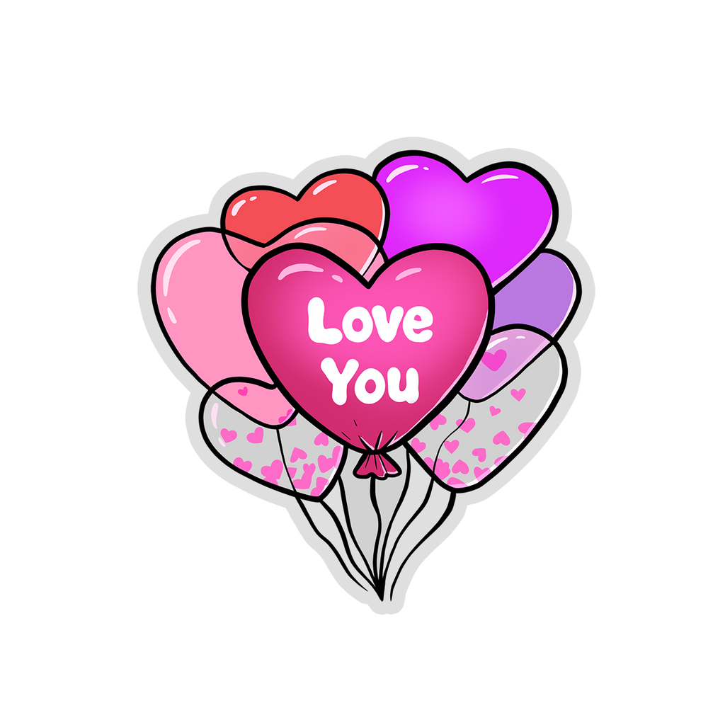CLEAR STICKER | BALLOON BOUQUET [FINAL SALE]
