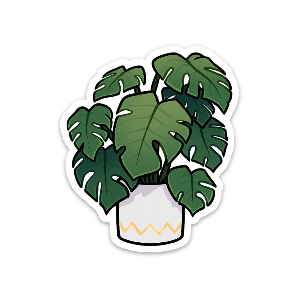 STICKER | POTTED MONSTERA PLANT