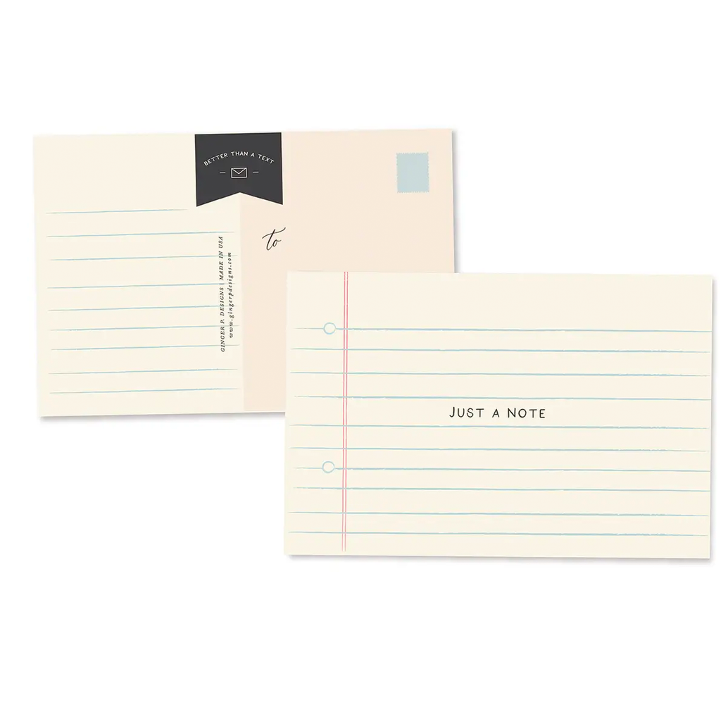 Just a Note Postcards (Set of 10)