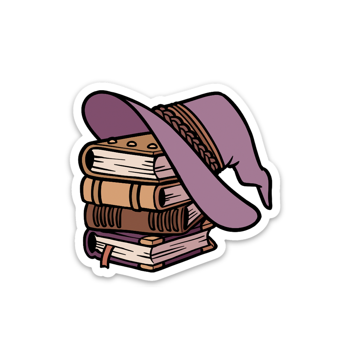 Witch's Bookstack Sticker
