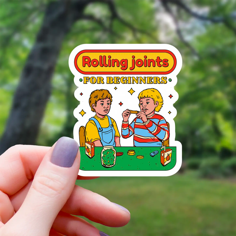 Rolling Joints For Beginners Sticker