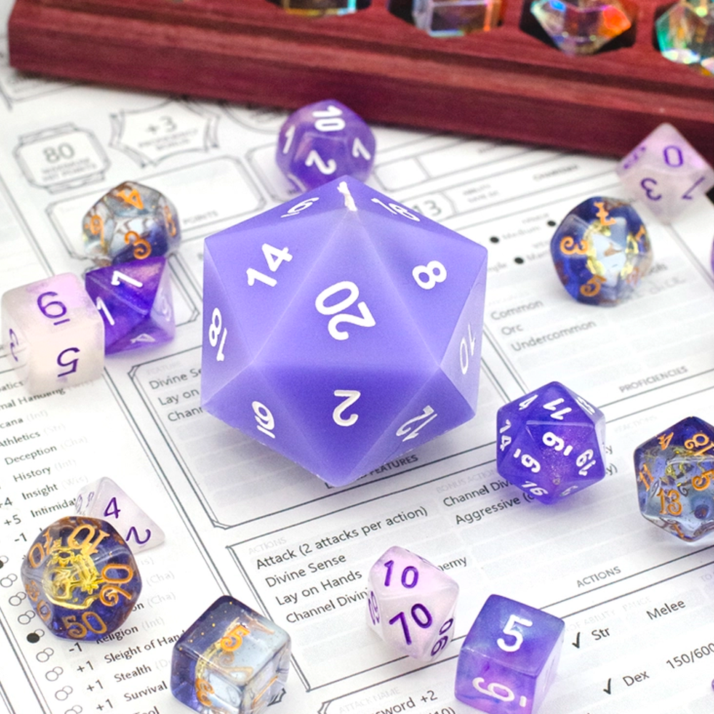 Lavender DnD Dice Candle