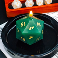 Dark Green DnD Dice Candle