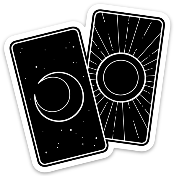 ☽ STICKER | CARDS LOGO