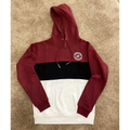 HOODIE | MAROON TRI-COLOR FRAMERATE EMBLEM