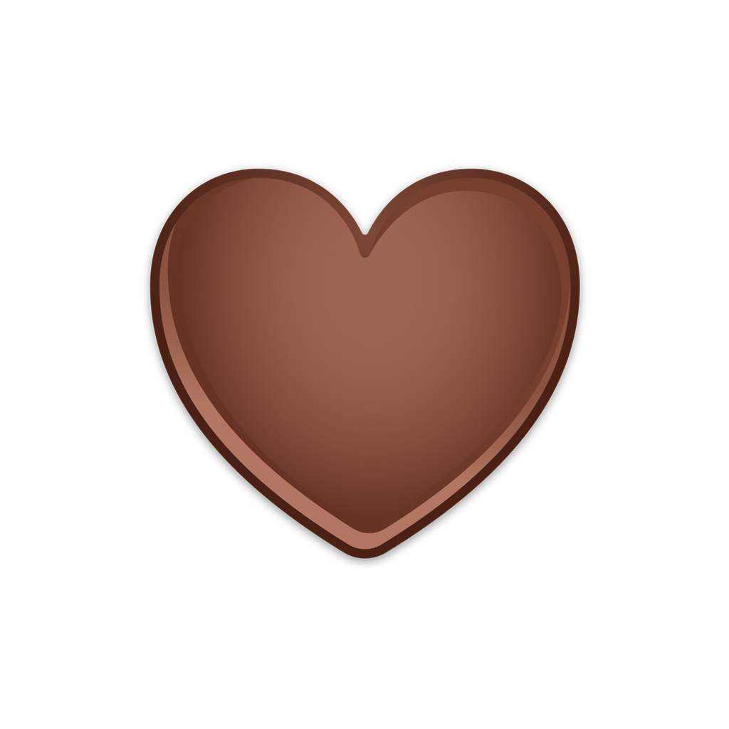 STICKER | BROWN HEART