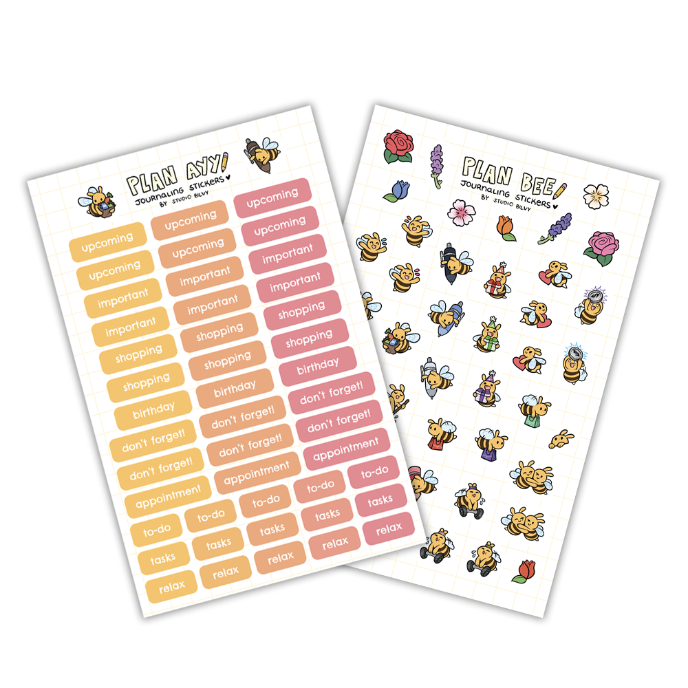 🐝 PLANNER STICKER SHEETS | Journaling Bees