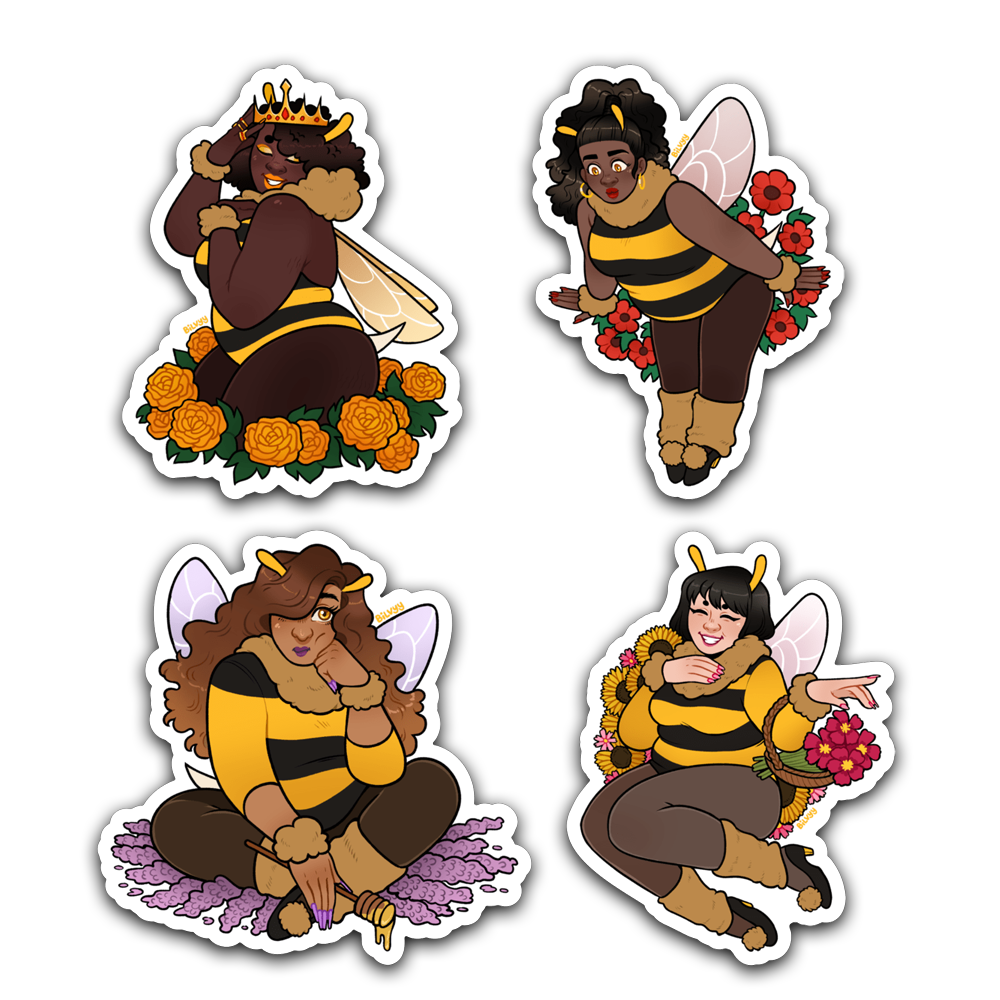 🐝 STICKERS | Bee Girls
