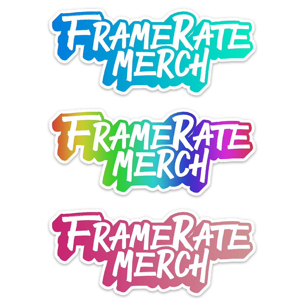 STICKER | FRAMERATE WRITTEN TEXT