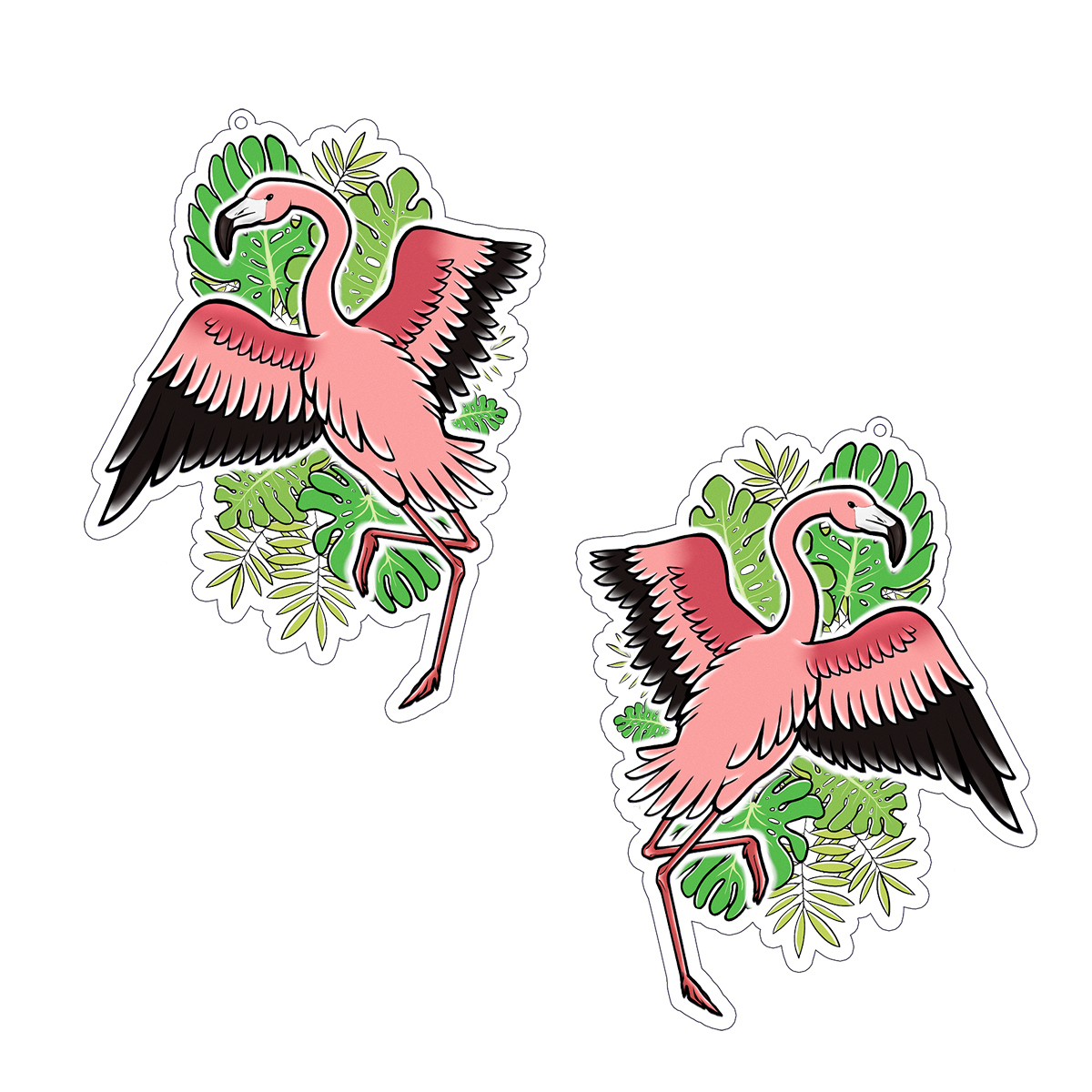 ACRYLIC KEYCHAIN | BIRDS OF RAY - FLAMINGO
