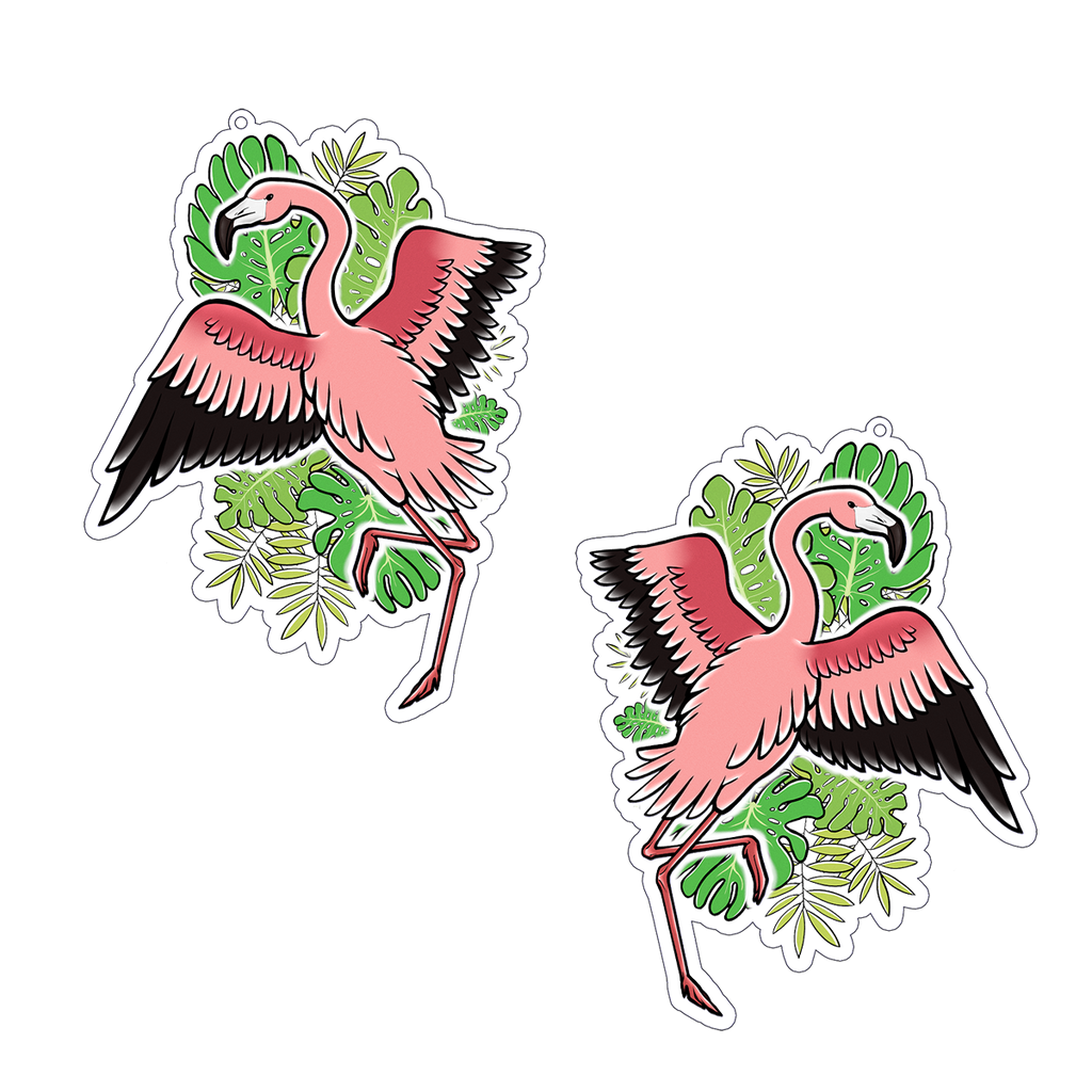 ACRYLIC KEYCHAIN | BIRDS OF RAY - FLAMINGO