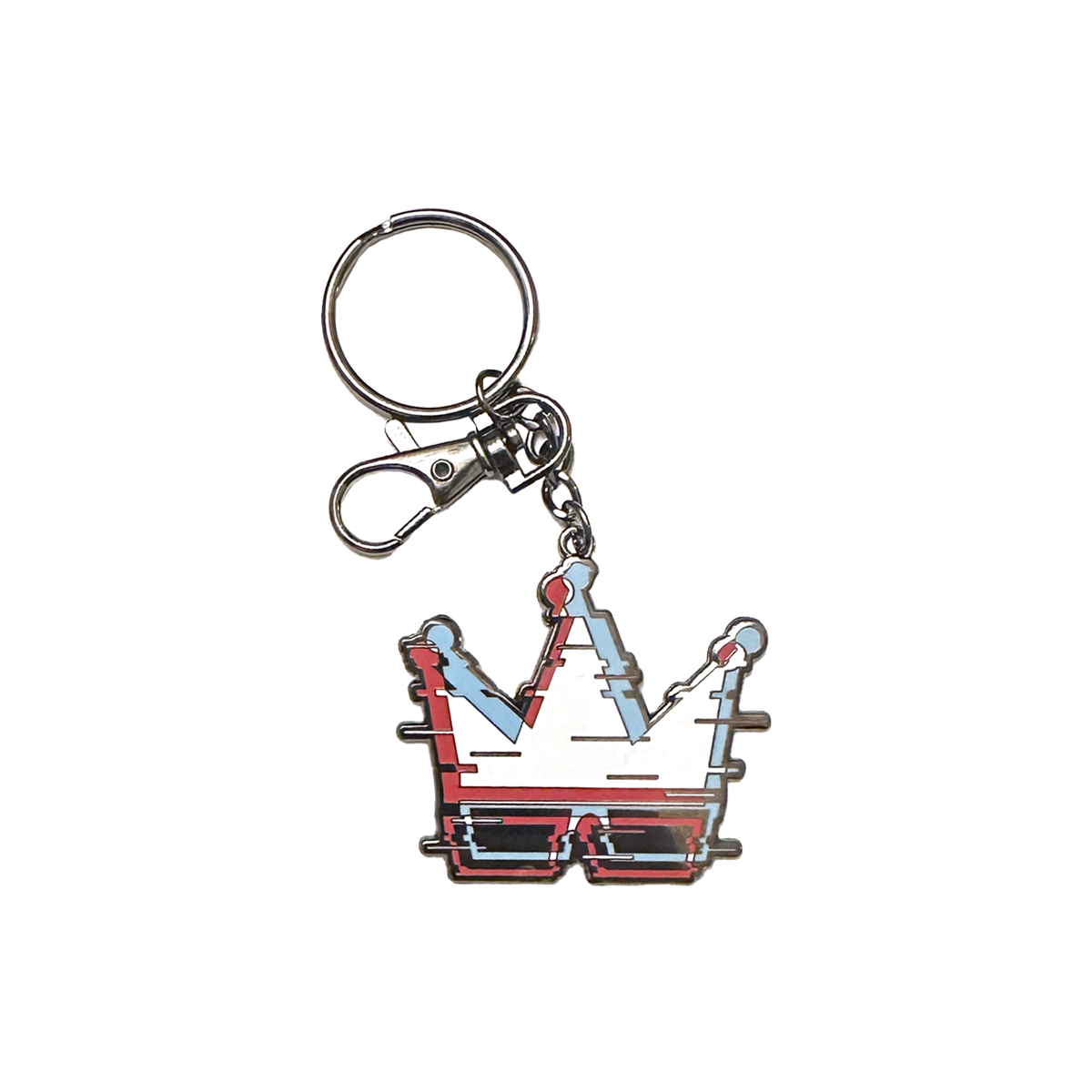 Glitch Crown Enamel Keychain – FrameRate