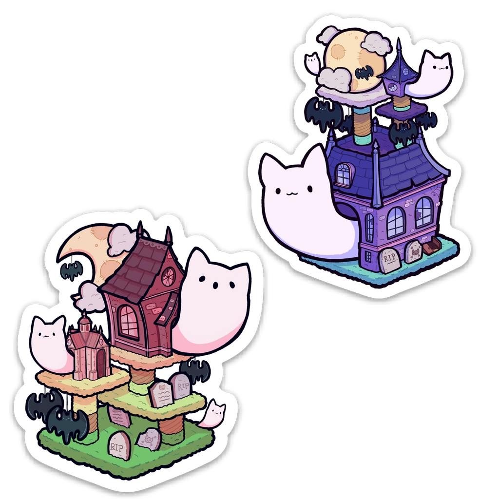 STICKER | HAUNTED CAT TREE
