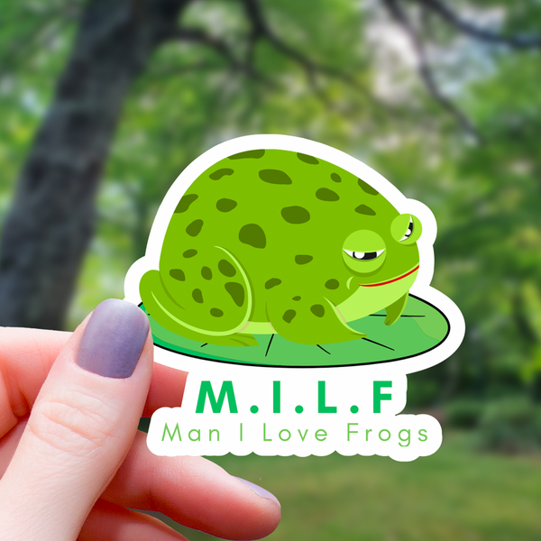 M.I.L.F Frog Sticker