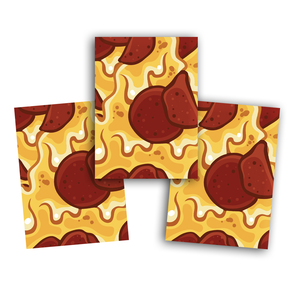 CARD SLEEVES | PEPPERONI PIZZA