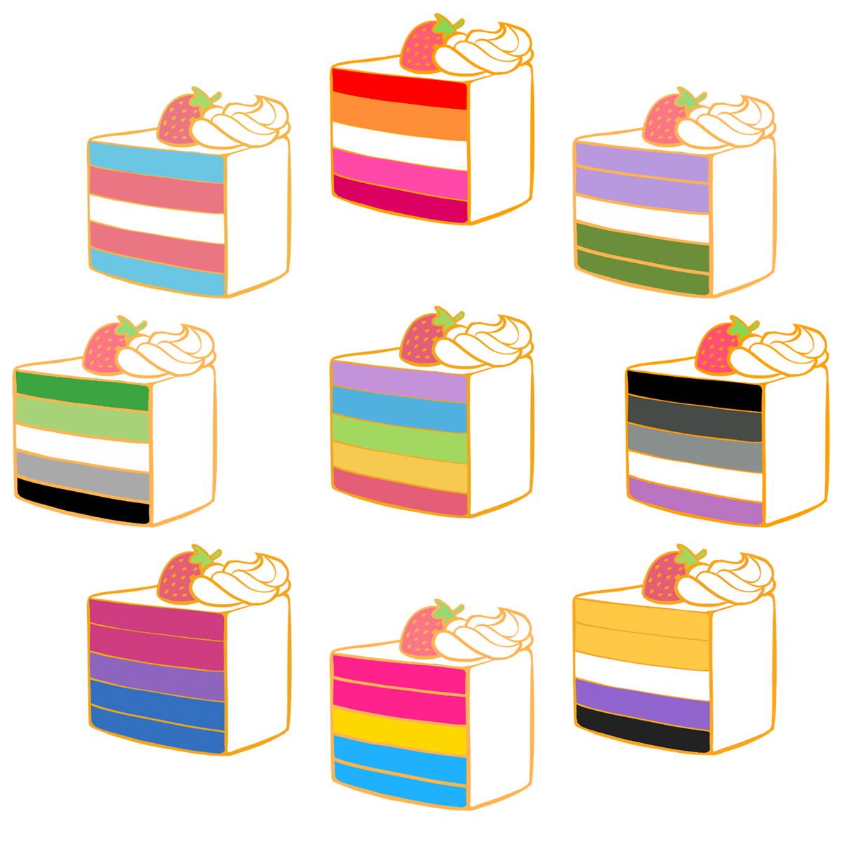 🐝 PIN | Pride Cake