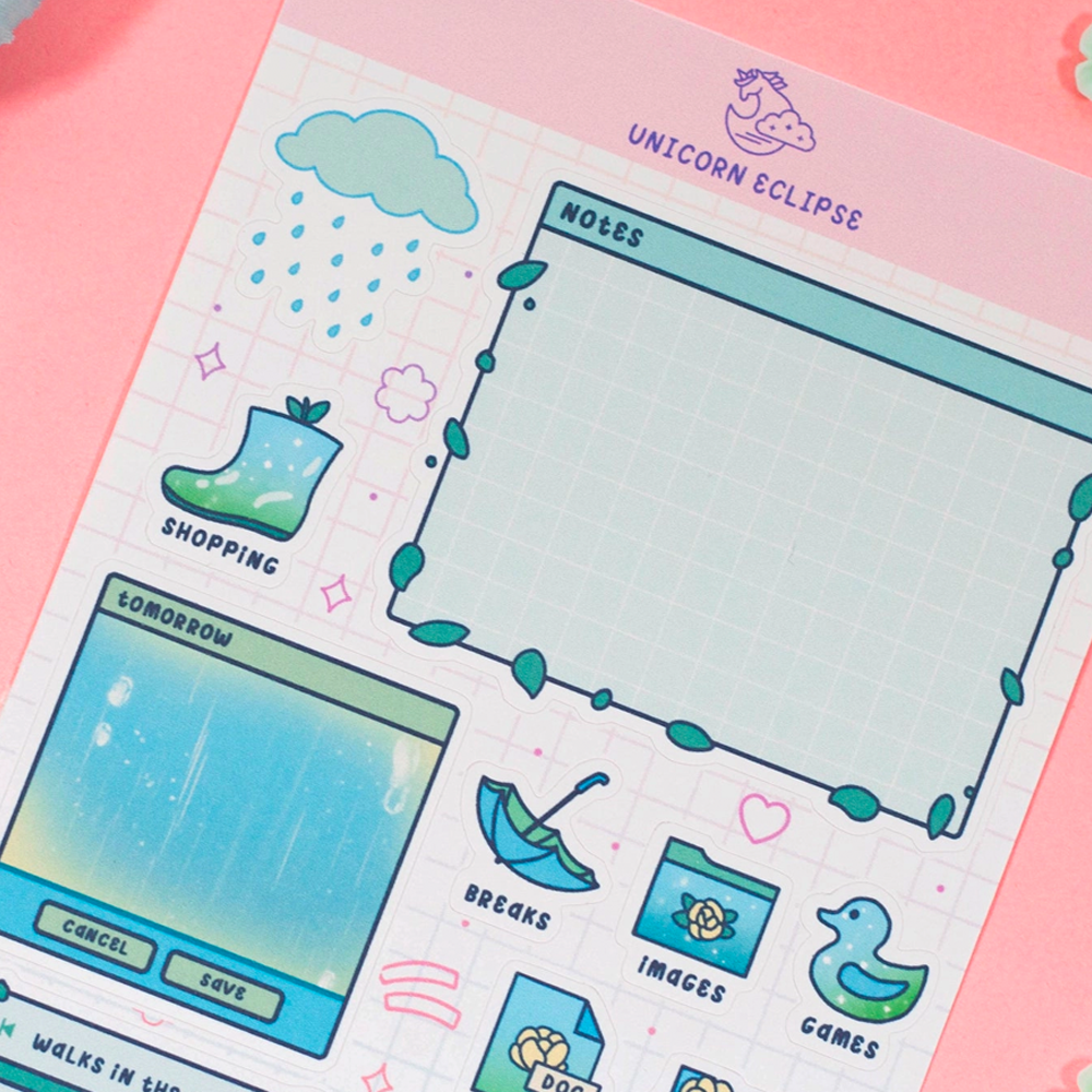 Rainy Day Sticker Sheet
