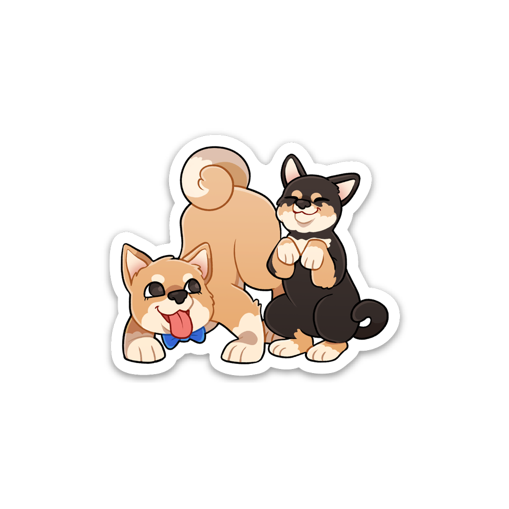 STICKER | PLAYFUL PUPPIES