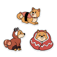 Load image into Gallery viewer, STICKERS | SHIBA INU
