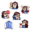 Load image into Gallery viewer, STICKER PACK | TINA EMOTES! #1 [FINAL SALE]
