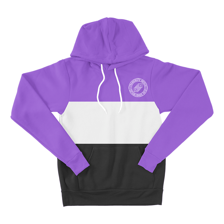 Purple and 2025 white hoodie