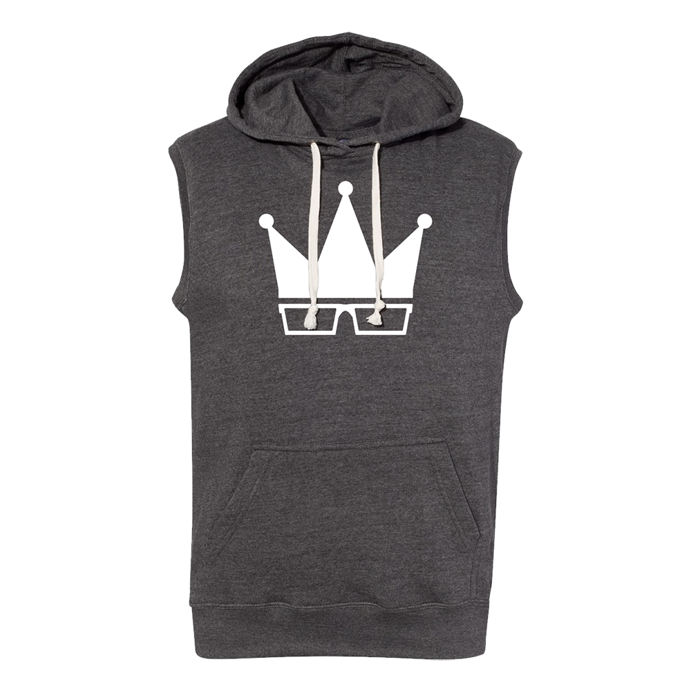SLEEVELESS HOODIE | WHITE CROWN [FINAL SALE]