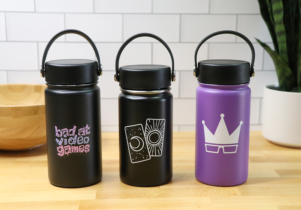 WATER BOTTLE | WHITE CROWN  [12oz] [FINAL SALE]