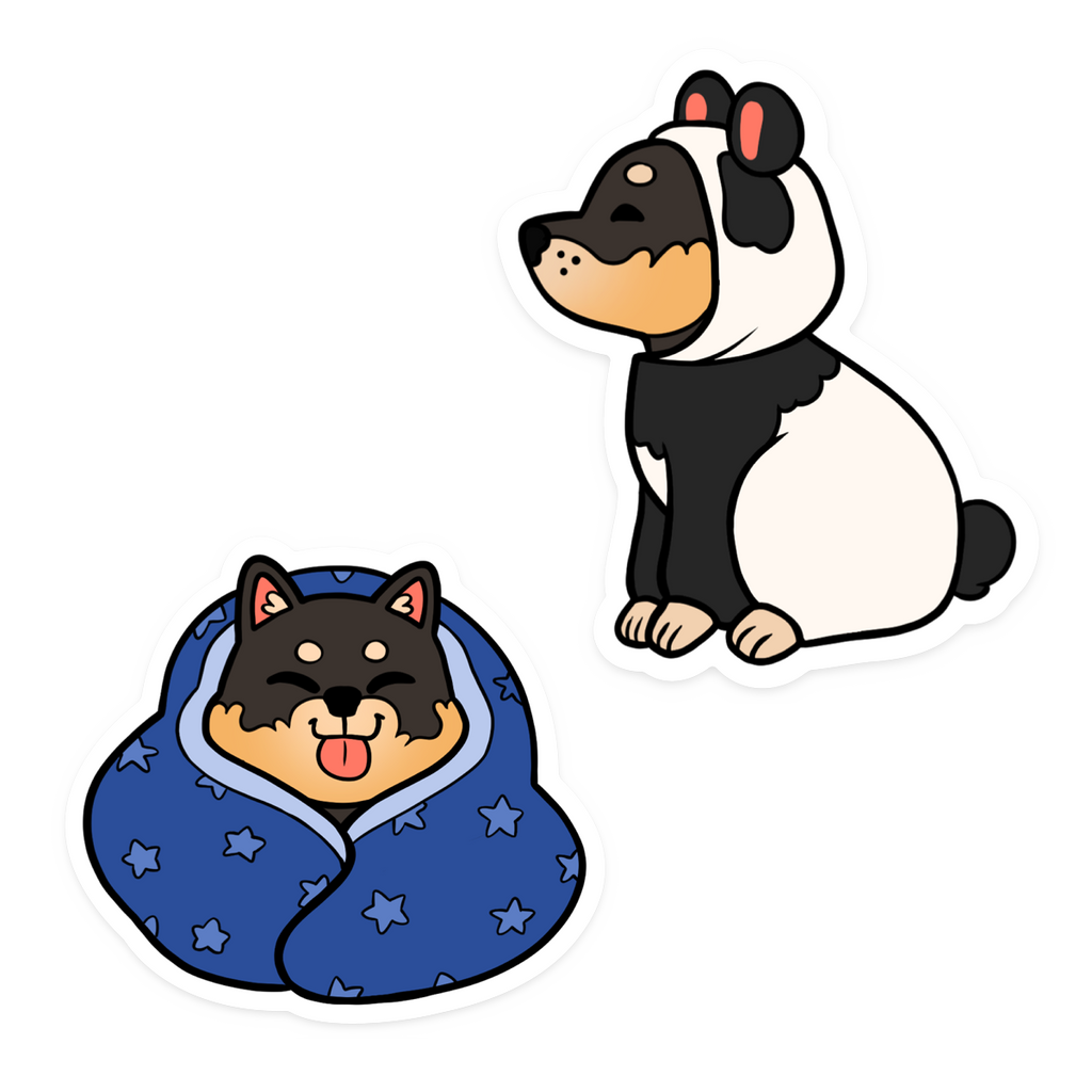 STICKER | BLACK AND TAN SHIBA