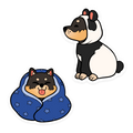 STICKER | BLACK AND TAN SHIBA