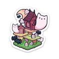 Load image into Gallery viewer, STICKER | HAUNTED CAT TREE
