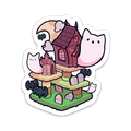 STICKER | HAUNTED CAT TREE