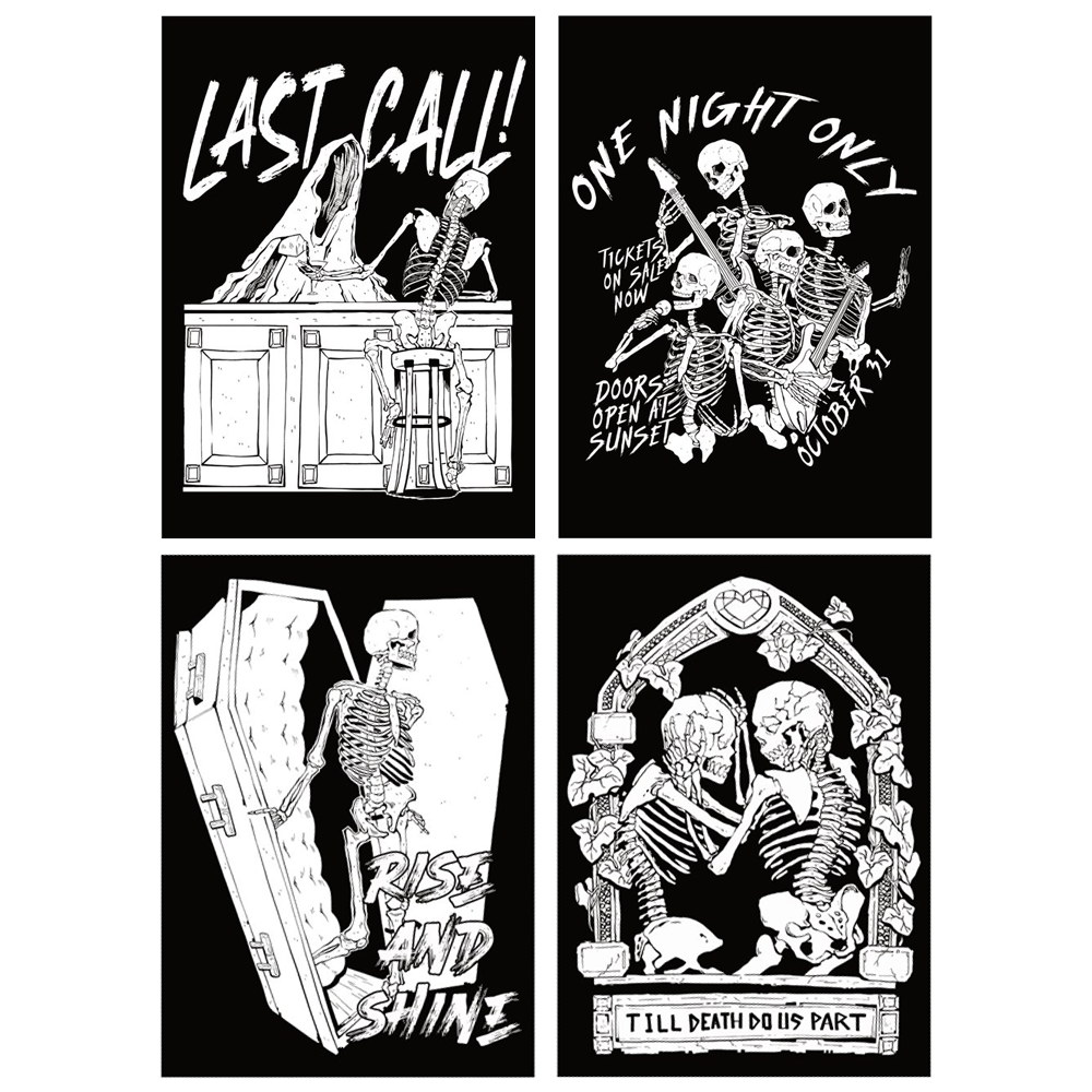 PRINT | SKELETON MINI PRINTS SET