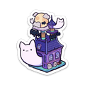 STICKER | HAUNTED CAT TREE