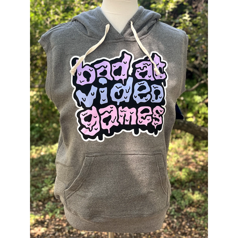 SLEEVELESS HOODIE | BAD AT VIDEO GAMES [FINAL SALE]