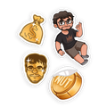 STICKER PACK | RAY GOLDEN EMOTES