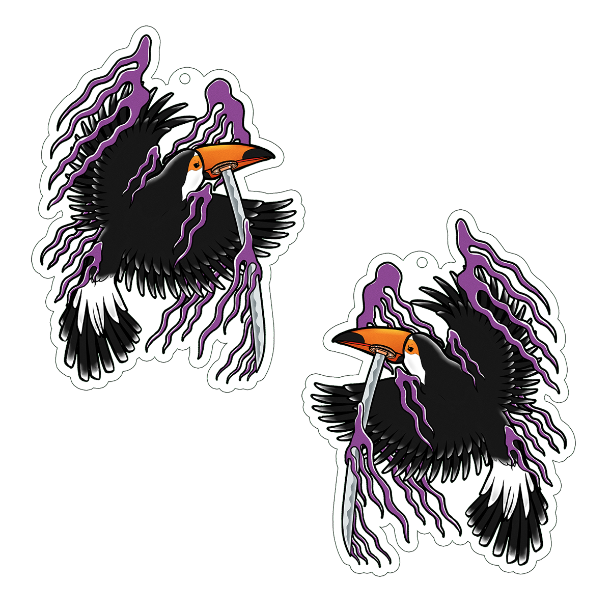 ACRYLIC KEYCHAIN | BIRDS OF RAY - TOUCAN